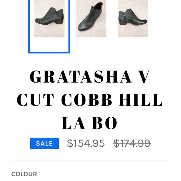 Cobb Hill teal boots - Picture 4 of 13